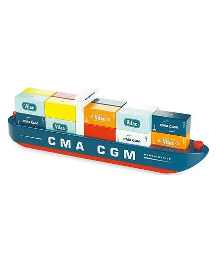 Vilac Wooden Vilacity Container Ship Multicolour - 18 Pieces