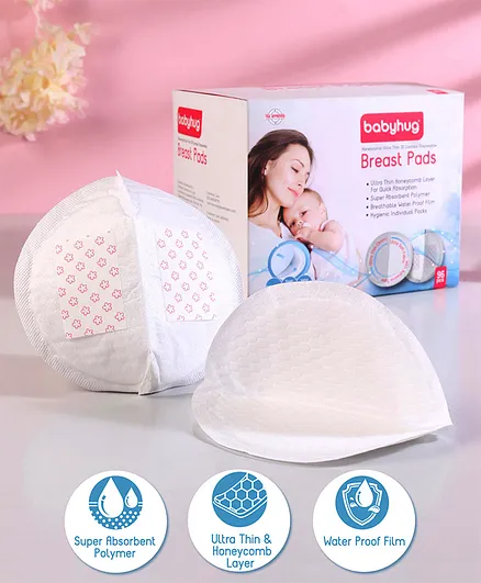 Babyhug 3D Contoured Disposable Breast Pads - Pack of 96