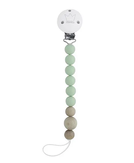 Littlemico Wooden Sol Pacifier Holder - Light Green