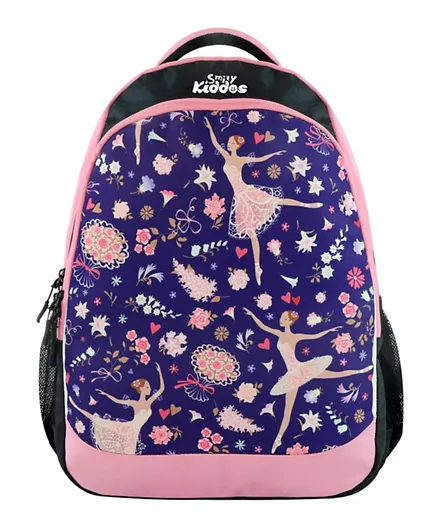 Smily Kiddos Junior Ballerina Violet School Backpack Purple - 18 Inches
