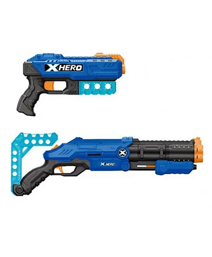 مجموعة مسدس الأبطال الخارقين من هيرو كيدز ، 12 قطعة - أزرق