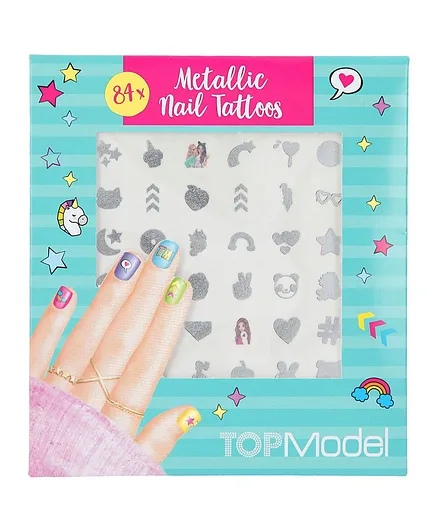 TOPModel Metallic Nail Tattoos