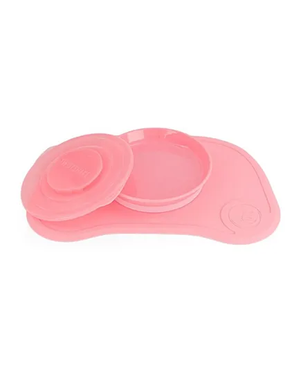 Twistshake Click-Mat with Plate & Lid - Pastel Pink