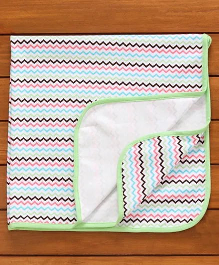 Babyhug Cotton Diaper Changing Mat and Bed Protector - Multicolor