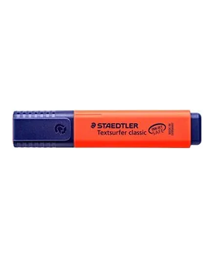 أقلام تحديد ستيدتلر تكستسيرفر كلاسيك باللون البرتقالي - عبوة من 10
