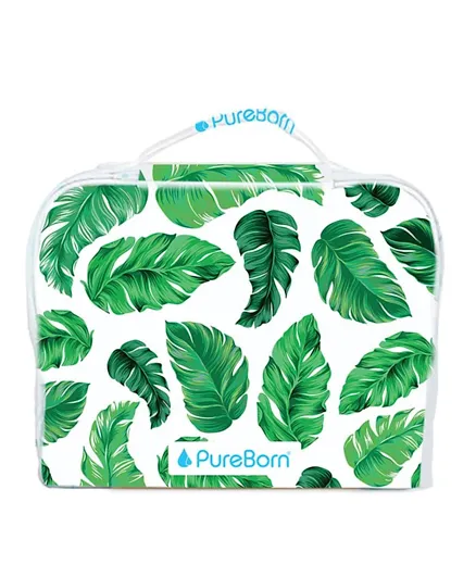 PureBorn 100% Organic Cotton Baby Travel Diaper Bag