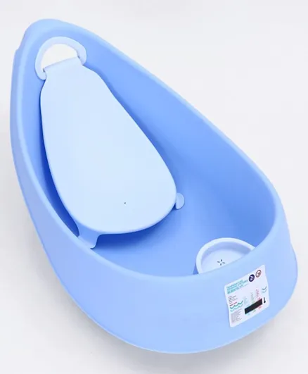 حوض استحمام بيبي هج مع كرسي استحمام للأطفال - أزرق