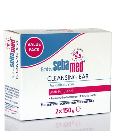 Sebamed Baby Cleansing Bar Pack Of 2 - 150g each
