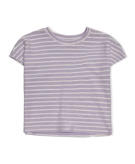 Only Kids Striped T-shirt - Chalk Violet