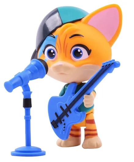 44 Cats Fig Lampo With Guitar - Blue & Orange