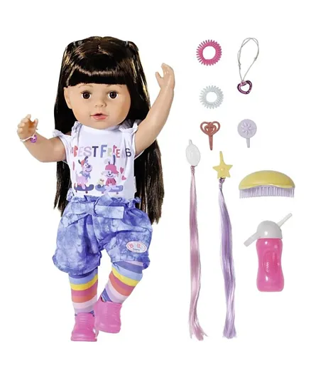 BABY Born Sister Brunette Doll with Accessories