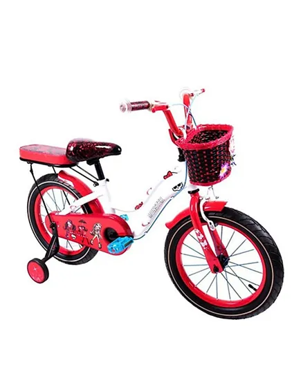 Megastar Megawheels Flower Power 16 Inch Kids Bicycle With Basket And Back Cushion