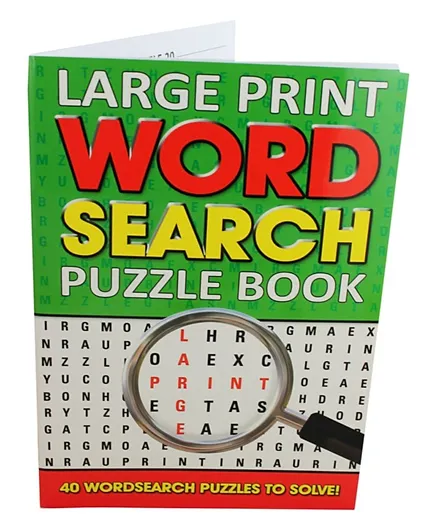 Alligator Books Large Print Word search Puzzle Book Paperback - 48 Pages
