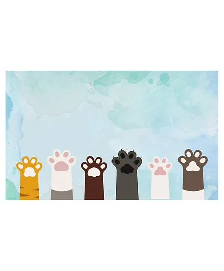 Factory Price Cute Cat Paw Play Mat for Kids Room - Multicolour