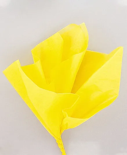 Unique Tissue Sheets Pack of 10 - Yellow
