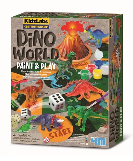 4M Kidzlabs-Gamemaker Dino World Paint & Play