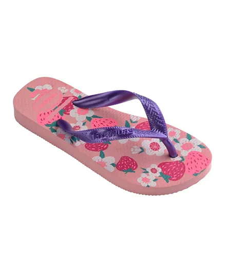 Havaianas Kids Flores Flip Flops - Macaron Pink
