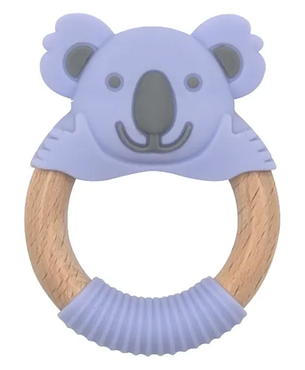 Babyworks Teething Ring Kira Koala - Violet and Grey