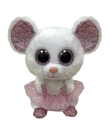 Ty Beanie Boos Mouse Nina Balerina White Regular - 15.24 cm