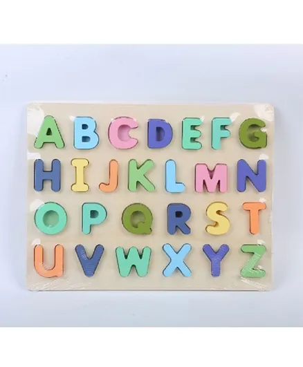 Factory Price Turquoise Wooden Capital Alphabets - Multicolour