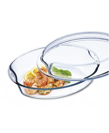 Simax Oval Casserole 2.5L With Lid 1.9L