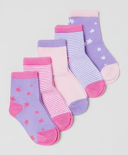 OVS 5 Pack Ankle Length Socks - Multicolor