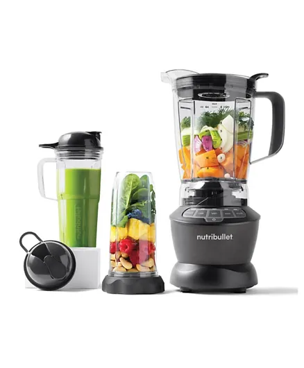 Nutribullet Full Size Blender + Combo with Accessories 1.8L 1200W NBC-12A - Silver and Black