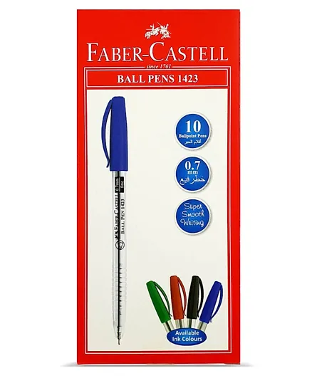 Faber Castell Ball Point Pens - 10 Pieces