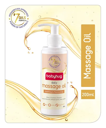 Babyhug Daily Massage Oil - 200 ml