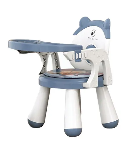 Ma and Pa Baby Piggy Kids With Tray  Chair - Blue