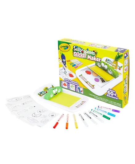 Crayola Silly Scents Sticker Maker Art Kit - 40 Pieces