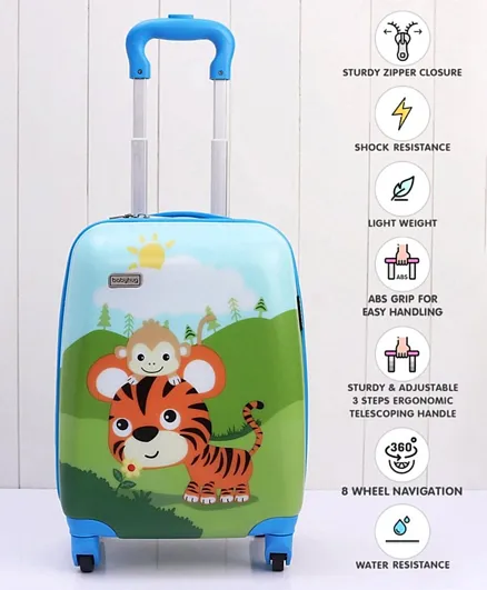 Babyhug Kids Trolley Bag Animal Print - Multticolor