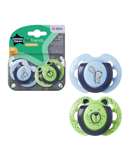 Tommee Tippee Fun Style Soother Multicolor - Pack of 2