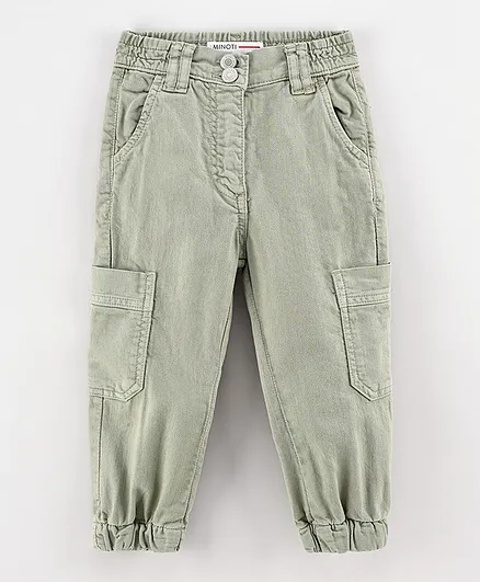 Minoti Basic Twill Combat Pants - Grey