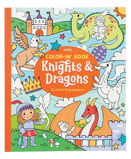 Ooly Coloring Book Knights & Dragons