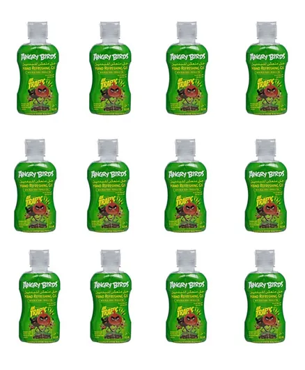 Angry Birds Hand Sanitizer No Alcohol Green Pack of 12 - 60mL