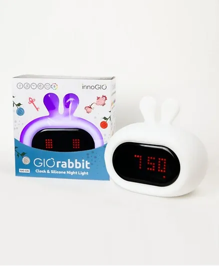 InnoGio GIO Rabbit Clock & Silicone Night Light