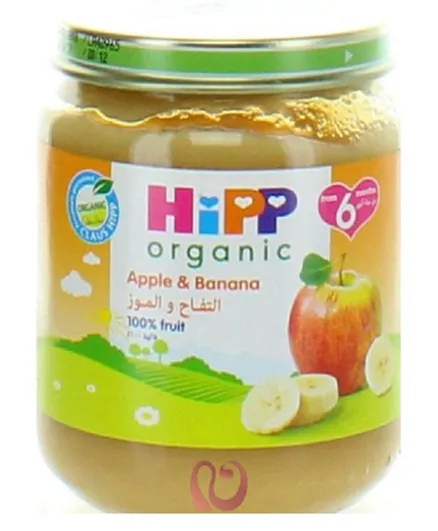 Hipp Organic Apple & Banana Puree - 125g