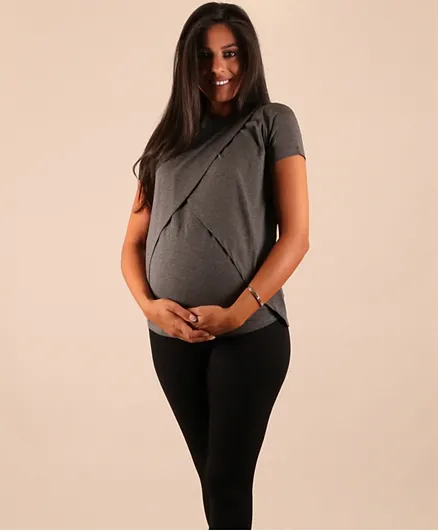 Oh9shop Maternity Top - Grey