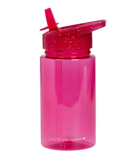 A Little Lovely Company Drink Bottle Glitter - Pink