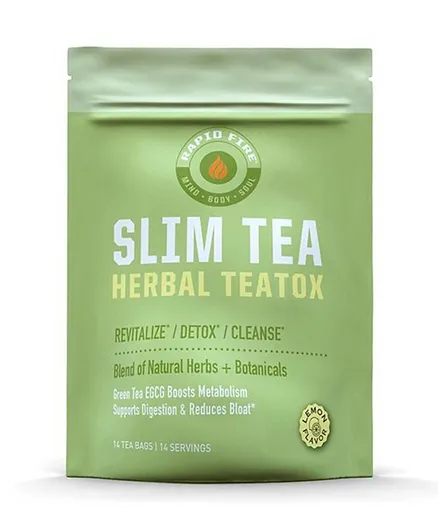 RAPIDFIRE Slim Tea Herbal Lemon Teatox 14 Bags
