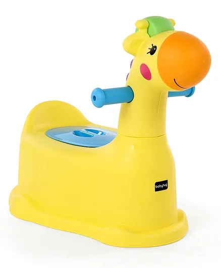 Babyhug Giraffe Shaped Potty Chair - Yellow