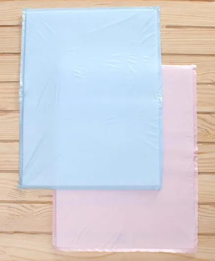 Babyhug Sponge Sheet Large Pack of 2 - Pink Blue