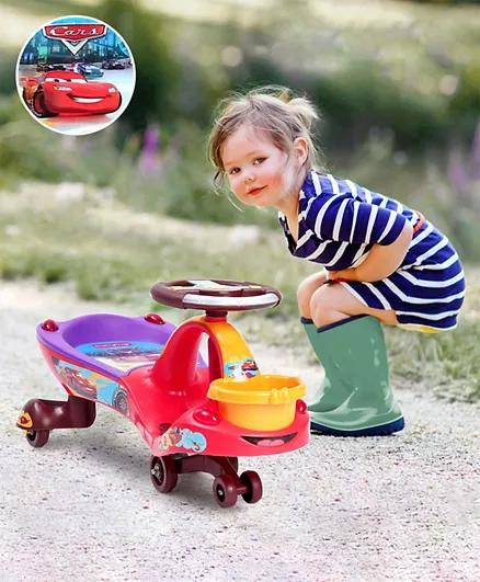 Babyhug Gyro Swing Car with Music and Lights - Red