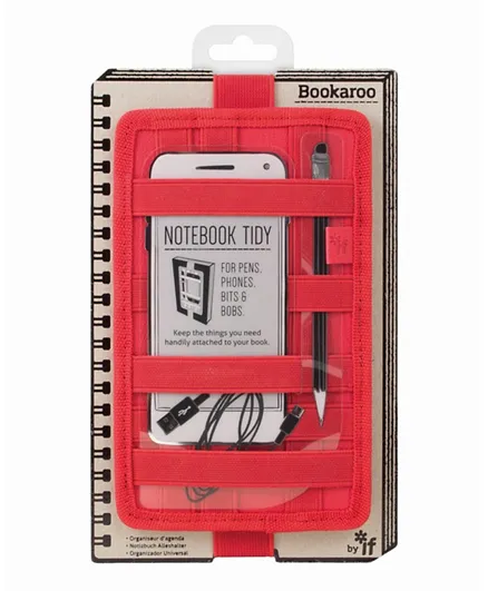 IF Bookaroo Note Book Tidy - Red