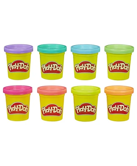 Play-Doh 8 Cans Neon Colors - 448g