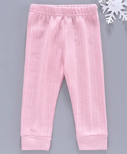 Babyhug Full Length Thermal Lounge Pant - Pink