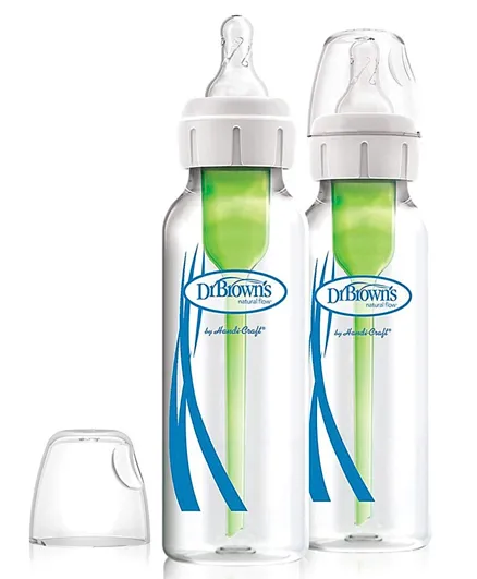 Dr. Brown's Glass Narrow Options Plus Bottle Pack of 2 - 250 ml Each