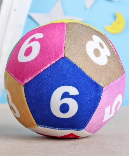 بيبي هاغ - كرة ناعمة مرقمة - متعددة الألوان