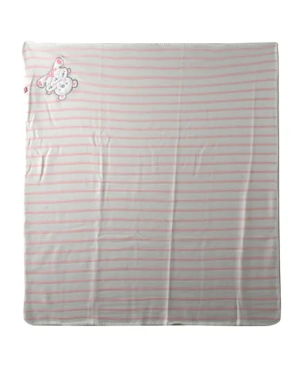 Smart Baby Baby Girl Shawl - Off White & Pink